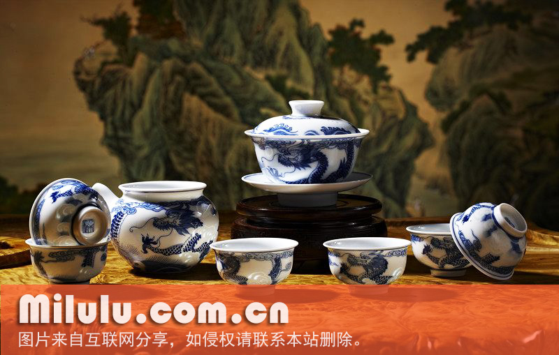 青花玲珑瓷