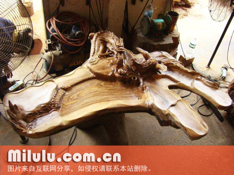 根雕茶几